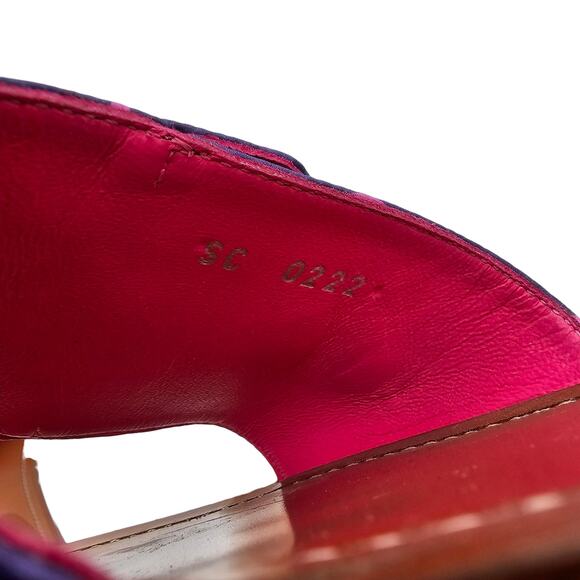 Louis Vuitton Lock It Flat Slide Sandal Purple Pink LV Monogram Size 36.5 US 6.5 - Picture 10 of 10